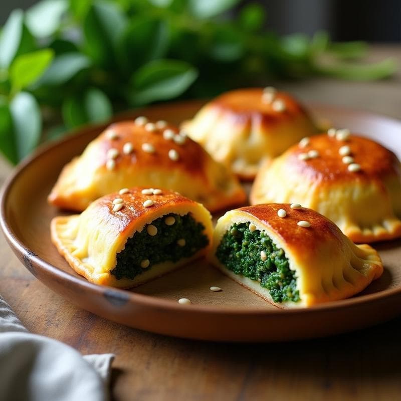 Empanadas de Masa de Mandioca con Relleno de Espinacas y Tofu: Receta Sin Gluten en Airfryer