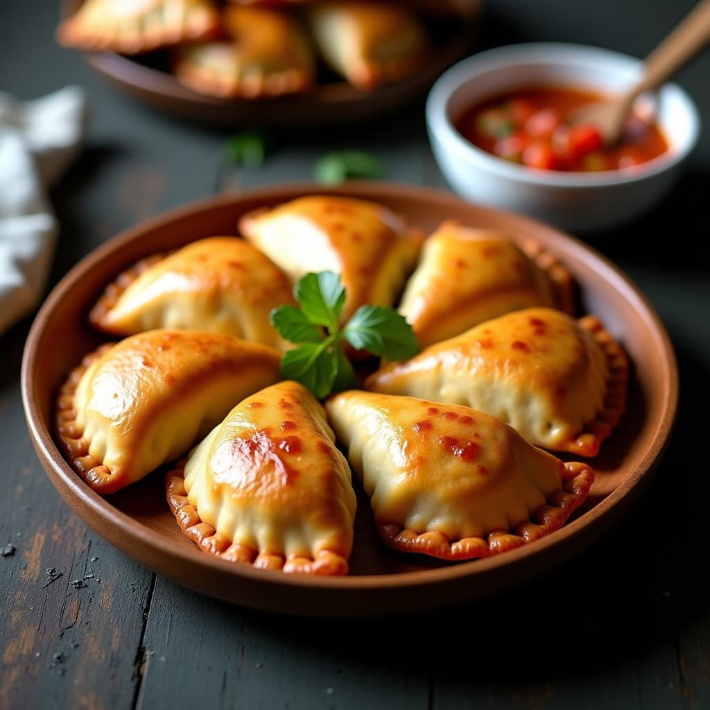 Empanadas de Masa de Mandioca y Carne de Soja con Salsa Criolla: Receta Argentina Vegana