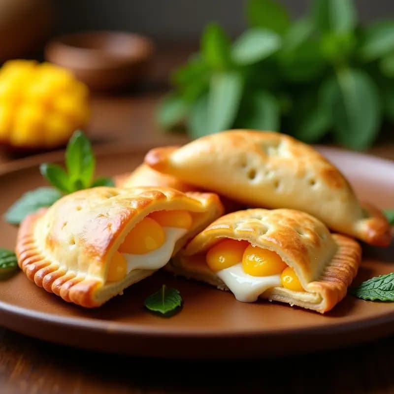 Empanadas de Mango y Queso de Caju: Receta Brasileña Dulce y Salada en Airfryer