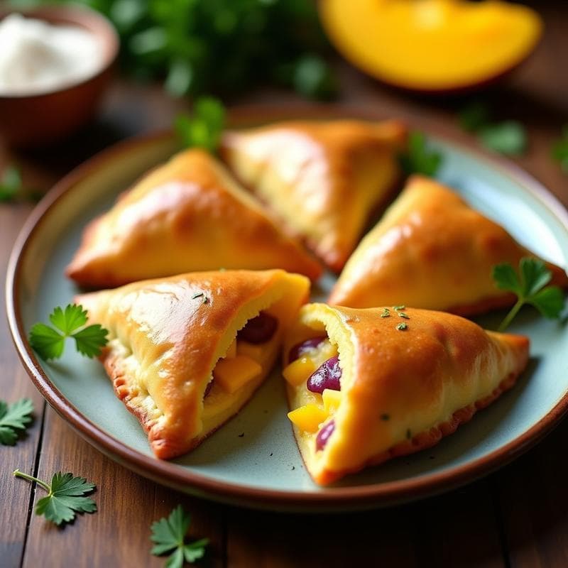 Empanadas de Mango y Queso Crema: Receta Colombiana Dulce-Salada al Horno