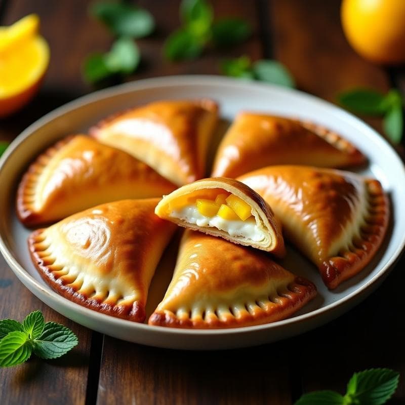Empanadas de Mango y Queso Ricotta: Postre Argentino en Airfryer con Toque Dulce