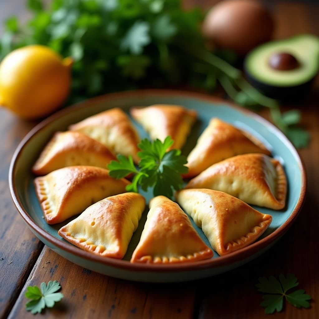 Empanadas de Mango Verde y Queso de Almendras con Masa de Yautía: Receta Caribeña en Thermomix