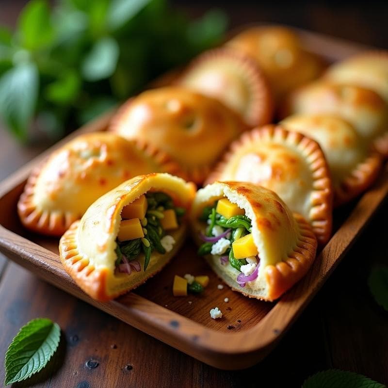 Empanadas de Mango Verde y Queso de Cabra: Receta Fueguina Crujiente en Horno