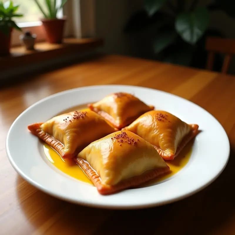 Empanadas Francesas de Manzana y Canela: Postre Tradicional con Masa Hojaldrada