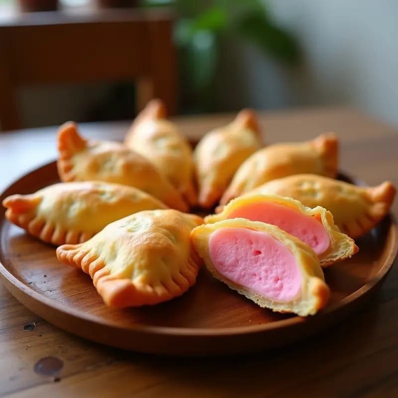Empanadas de Masa de Algodón de Azúcar: Postre Japonés Innovador y Crujiente