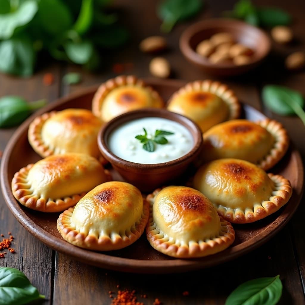 Empanadas de Masa de Almendra con Relleno de Espinacas y Pasas: Receta Keto Sin Horno