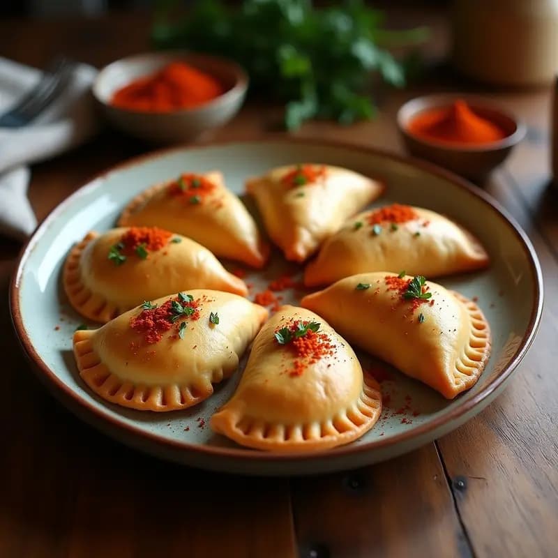 Empanadas de Masa de Almendra Rellenas de Pulpo y Pimentón: Receta Gallega Sin Gluten en Airfryer