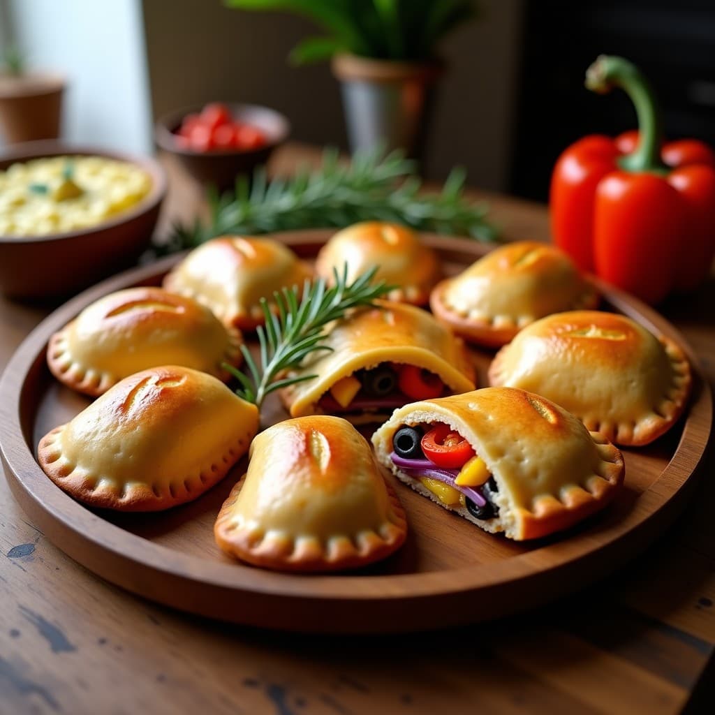 Empanadas de Masa de Caña de Trigo con Relleno de Pimientos Asados: Receta Argentina Sin Gluten