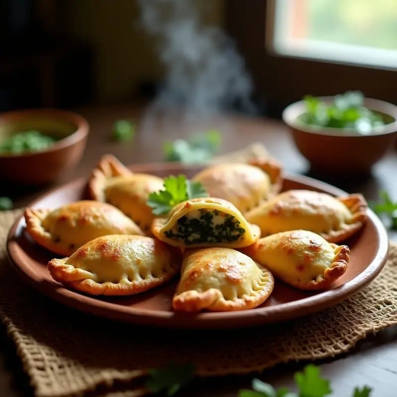Empanadas de Masa de Coliflor Rellena de Espinaca y Queso Panela: Receta Méxicana en Airfryer