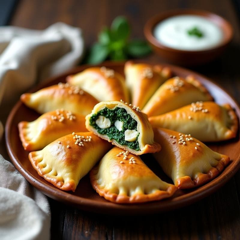 Empanadas de Masa de Coliflor Rellenas de Espinacas y Tofu: Receta Argentina Keto