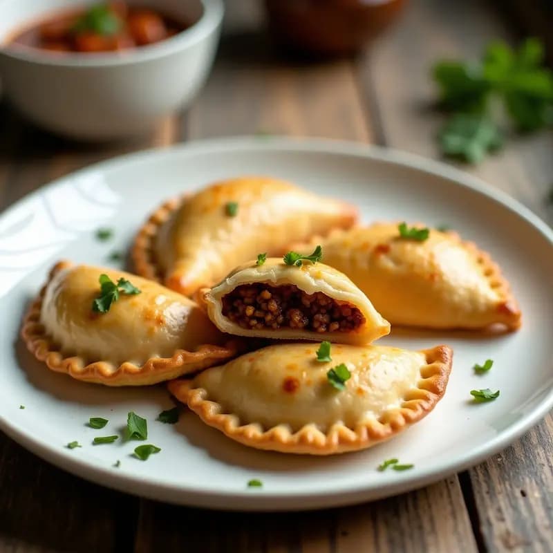 Empanadas de Masa de Coliflor y Picadillo de Soja Texturizada: Receta Keto en Airfryer