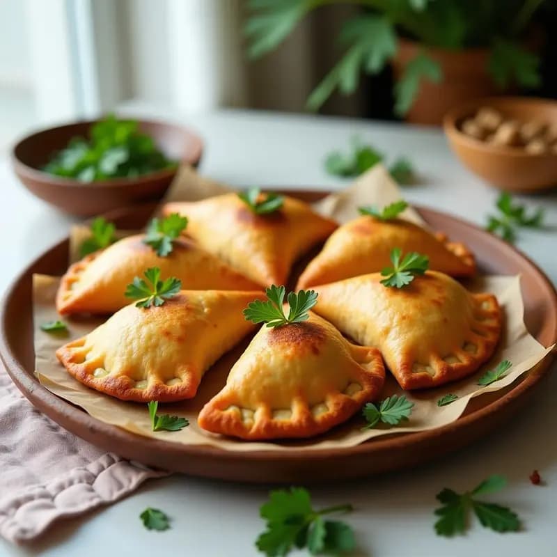 Empanadas de Masa de Coliflor Rellenas de Carne Picante: Receta Keto en Airfryer