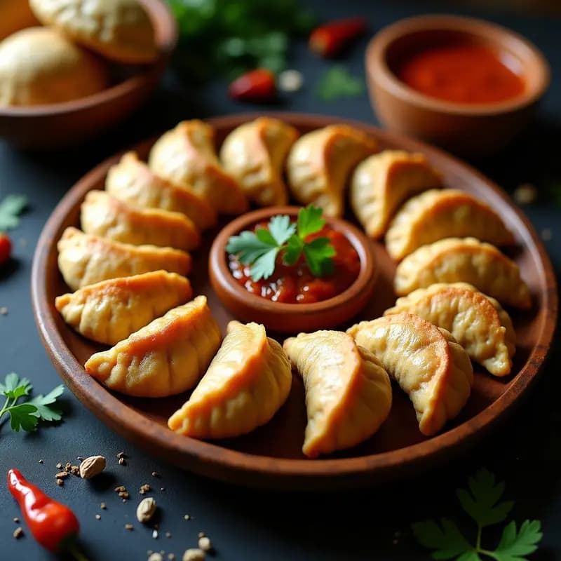 Empanadas de Masa de Maíz Azul con Picadillo de Hongos: Receta Guatemalteca Vegana