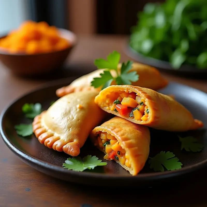Empanadas de Masa Morada Rellenas de Raíces Andinas y Ají Amarillo: Receta Peruana Sin Gluten