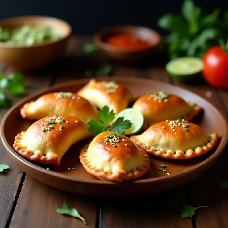 Empanadas de Masa de Ñame con Relleno de Carnitas Veganas: Receta Colombiana Crujiente