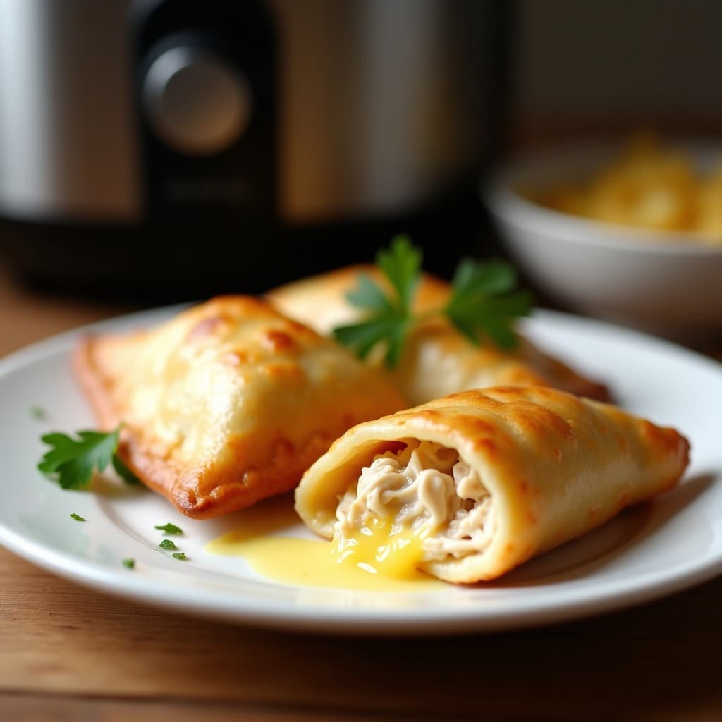 Empanadas deasa de Yuca Rellenas de Pollo y Queso: Receta Argentina en Airfryer