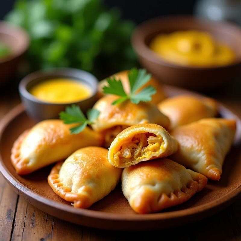 Empanadas de Masa de Yucca y Pollo al Ají Amarillo: Receta Peruana en Airfryer