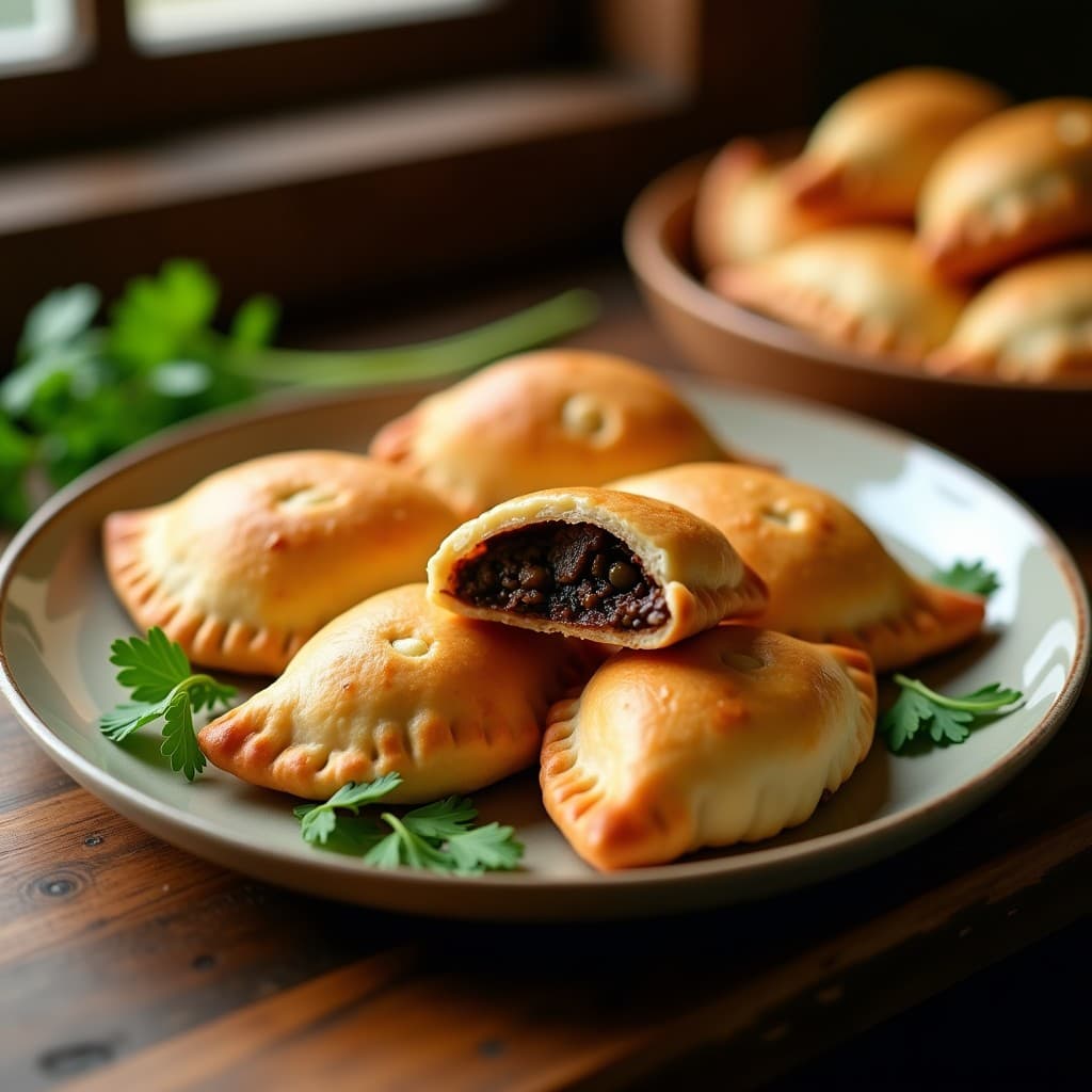 Empanadas de Masarepa con Relleno de Champiñones y Pimentón de la Vera: Receta Colombiana en Airfryer