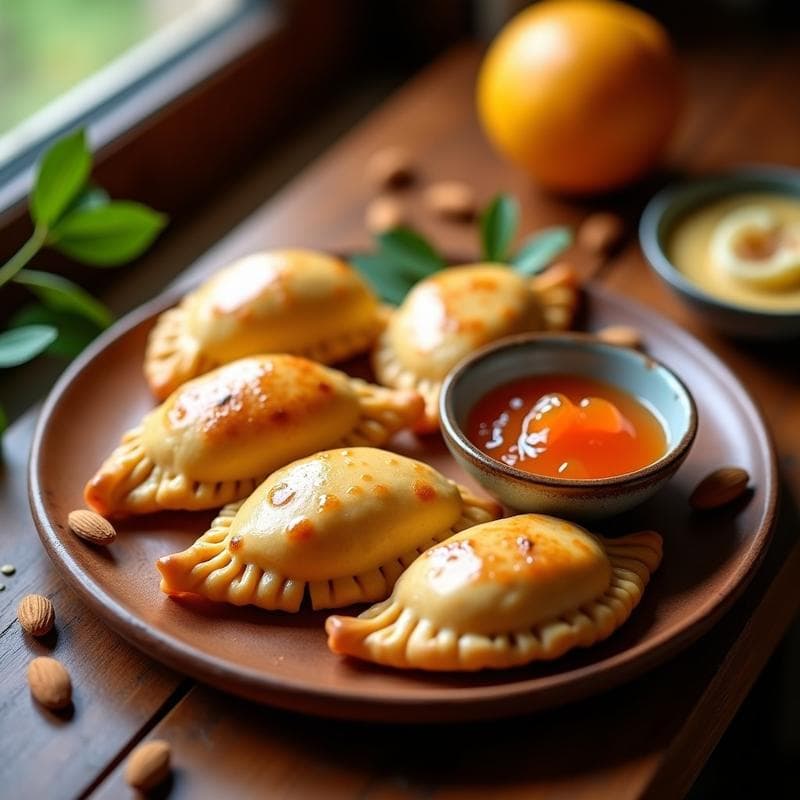 Empanadas de Masarepa y Queso de Almendras con Mermelada de Guayaba: Receta Colombiana Keto