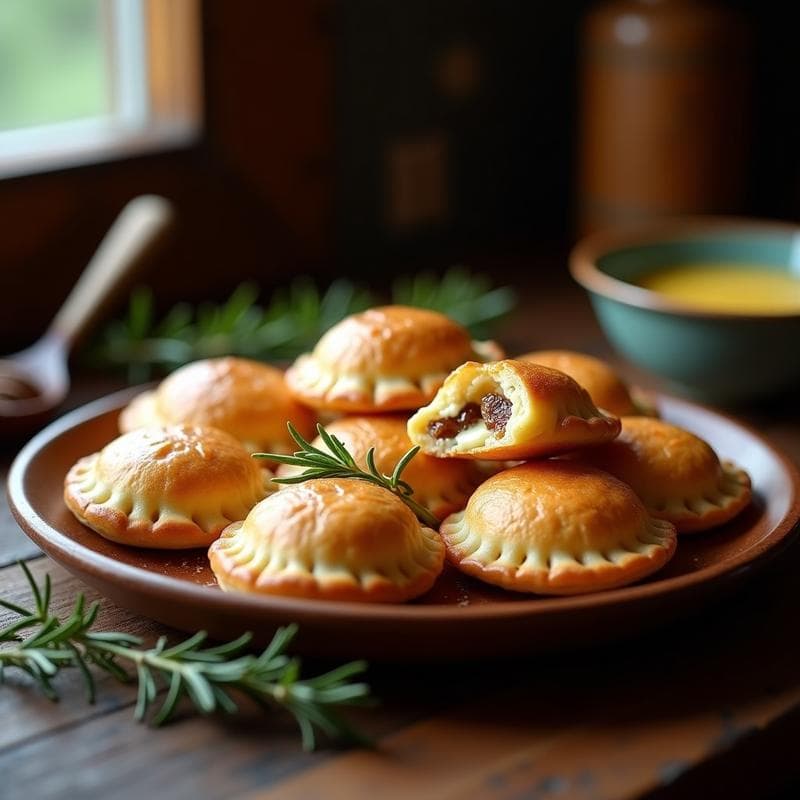 Empanadas de Masarepa Rellena de Queso de Búfala y Higos: Receta Venezolana-Italiana en Airfryer