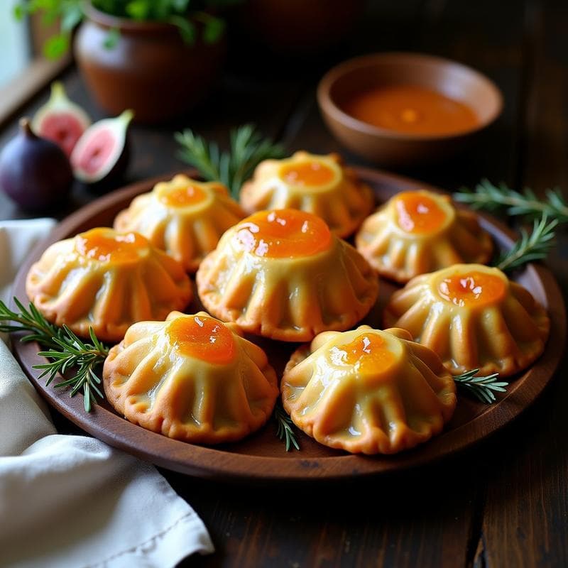 Empanadas de Masarepa y Queso de Castaña con Mermelada de Higo: Receta Vegana Colombiana