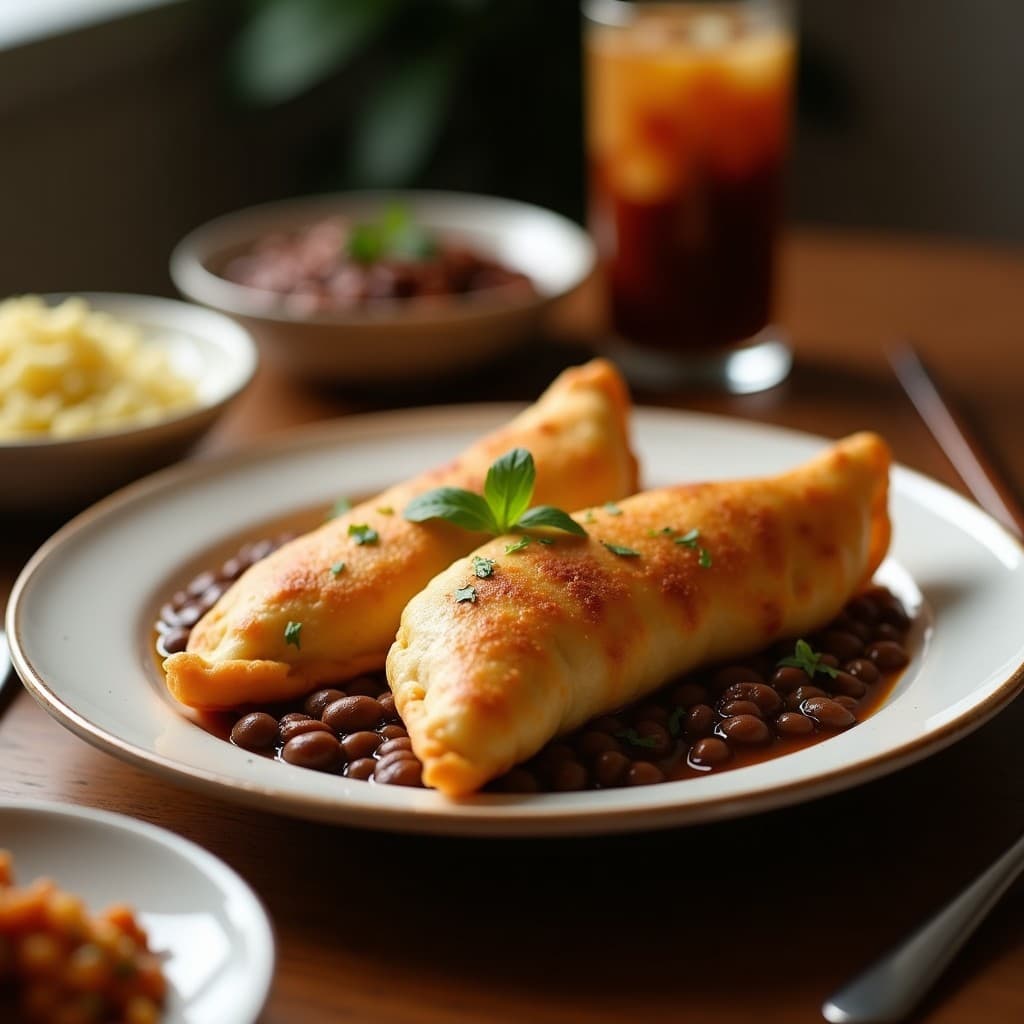 Empanadas de Maseca con Relleno de Frijoles Negros y Chipotle: Receta Mexicana en Airfryer