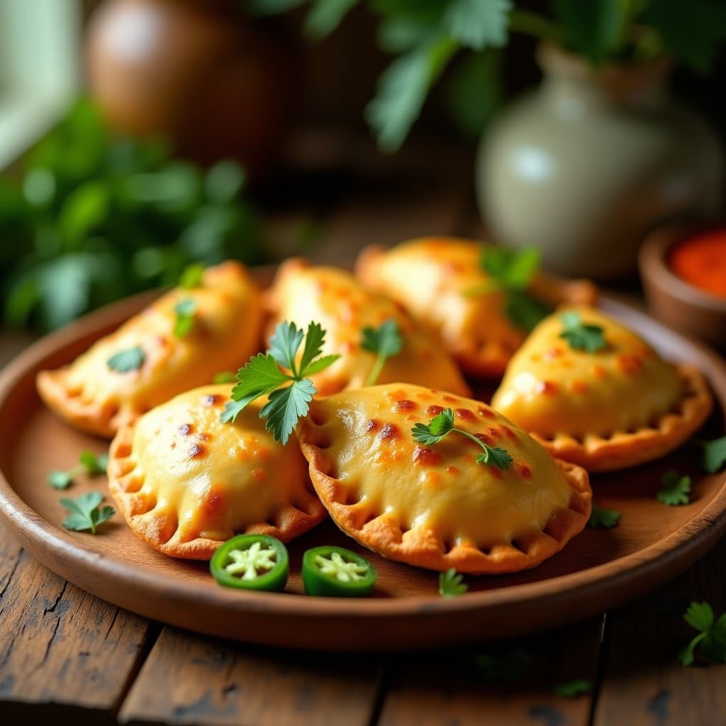 Empanadas de Masha (Ñame) y Jalapeños con Queso Vegano: Receta Caribeña en Airfryer