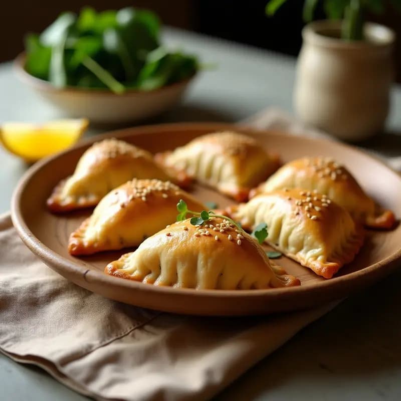 Empanadas de Matzah Rellenas de Espinacas y Queso de Anacardos: Receta Judía Sin Gluten