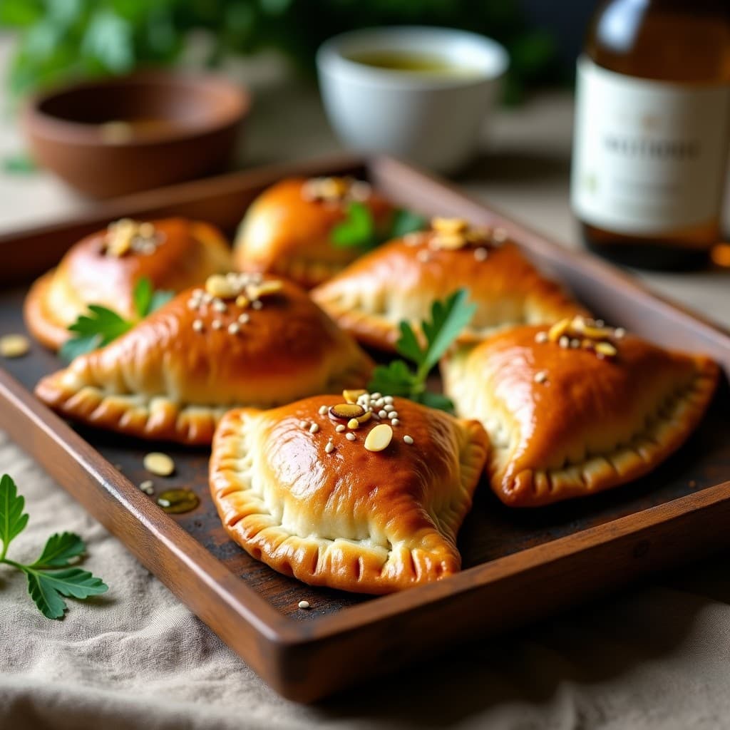 Empanadas de Mijo Rellenas de Berenjena Asada: Receta Sin Gluten y Vegana al Horno