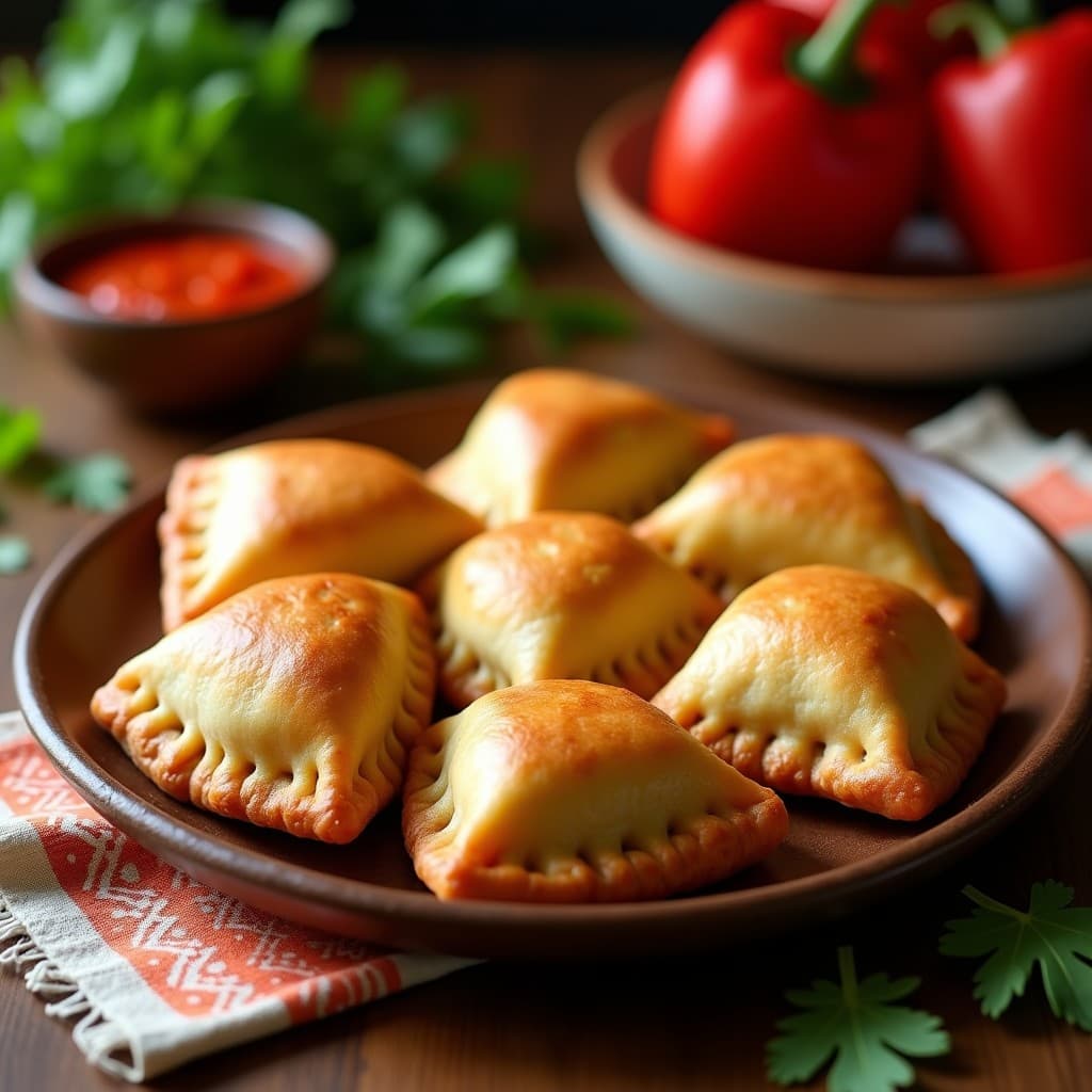 Empanadas de Mijo y Carne de Res con Pimiento Morrón: Receta Colombiana Sin Gluten