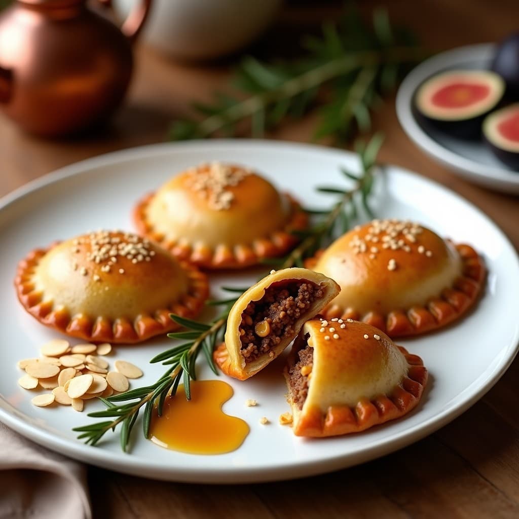 Empanadas de Mijo Rellenas de Cordero y Higos: Receta Marroquí Sin Gluten en Airfryer