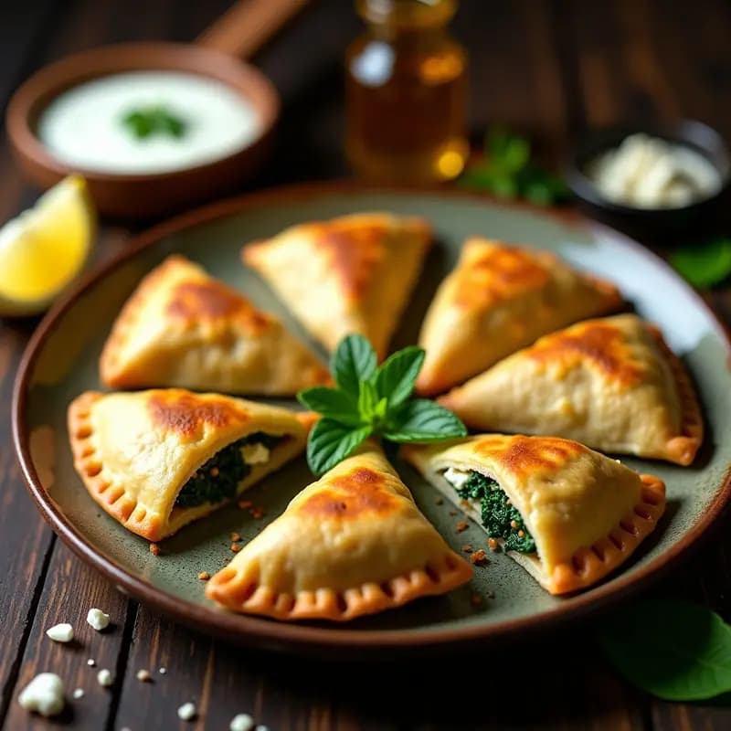 Empanadas de Mijo Rellenas de Espinacas y Queso de Cabra: Receta Colombiana Sin Harina