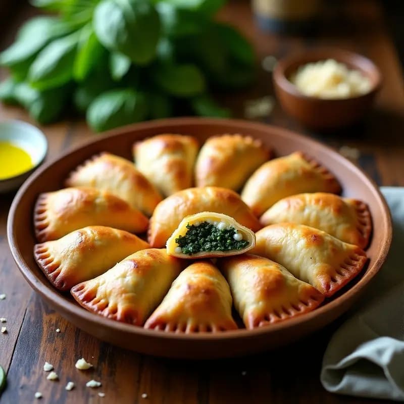Empanadas de Mijo Rellenas de Espinacas y Queso de Soja: Receta Argentina Sin Gluten