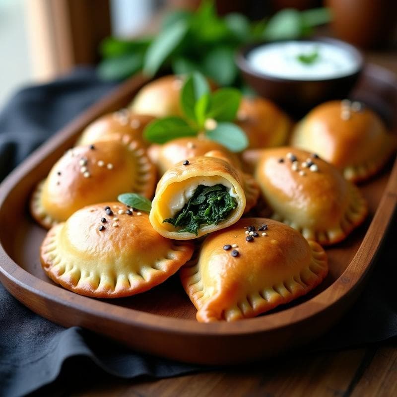 Empanadas de Mijo y Espinacas con Relleno de Queso de Castaña: Receta Vegana en Thermomix