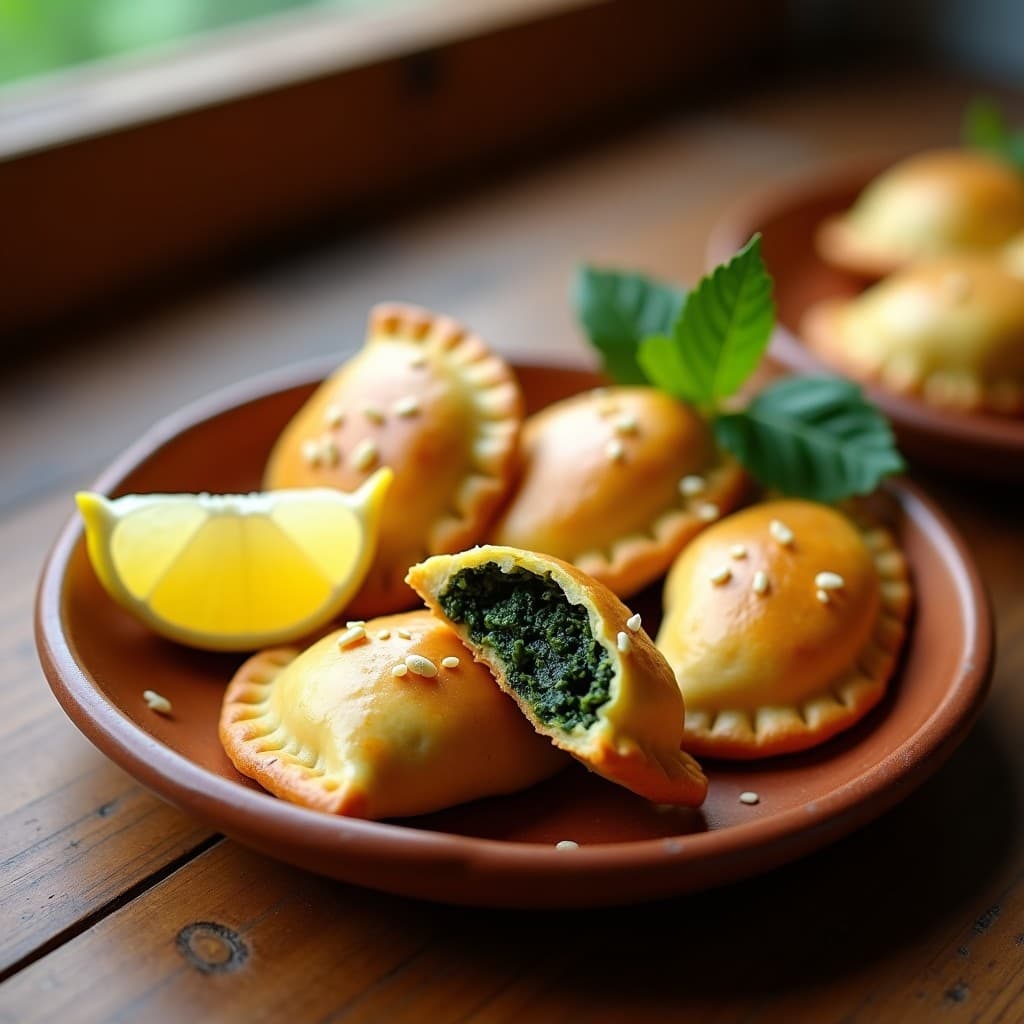 Empanadas de Mijo y Espinacas con Relleno de Tofu Ahumado: Receta Colombiana Sin Gluten