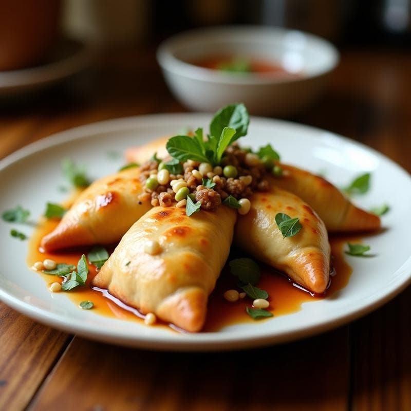 Empanadas de Mijo y Hongos Morels: Receta Peruana Sin Gluten en Olla Express con Toque Terroso