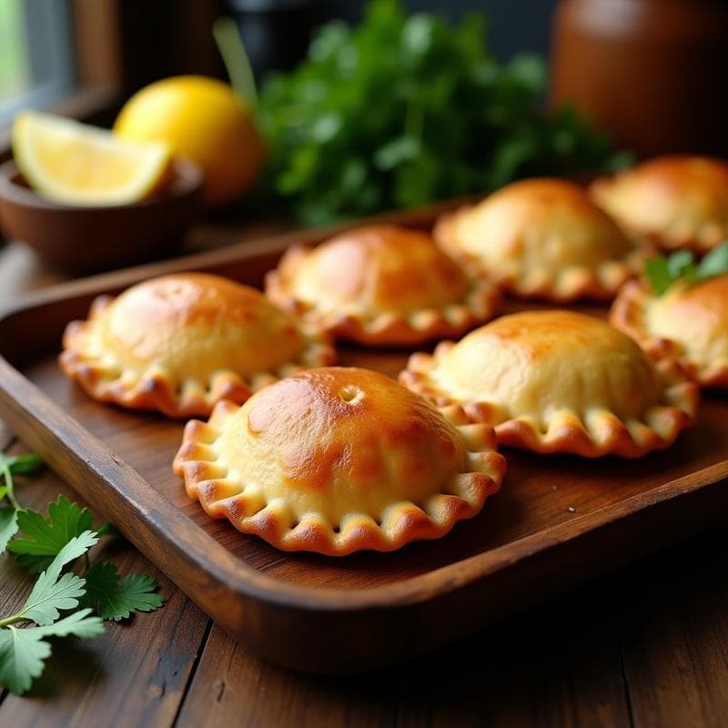 Empanadas de Mijo Rellenas de Jackfruit Desmenuzado y Queso Vegano: Receta Sin Gluten y al Horno