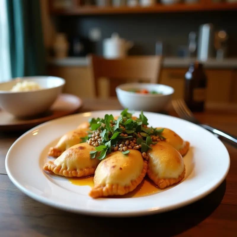 Empanadas de Mijo y Puerro con Relleno de Hongos Shimeji: Receta Argentina Sin Gluten