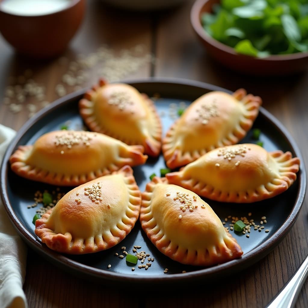 Empanadas de Mijo y Puerro con Relleno de Tofu Ahumado: Receta Celíaca en Olla Exprés
