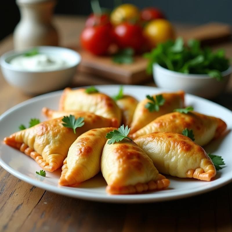 Empanadas de Mijo Rellenas de Puerro y Tofu: Receta Peruana Vegana en Airfryer