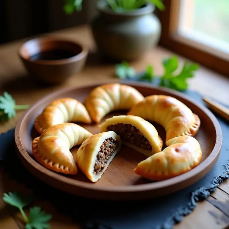 Empanadas de Miso y Champiñones: Receta Argentina con Toque Japonés