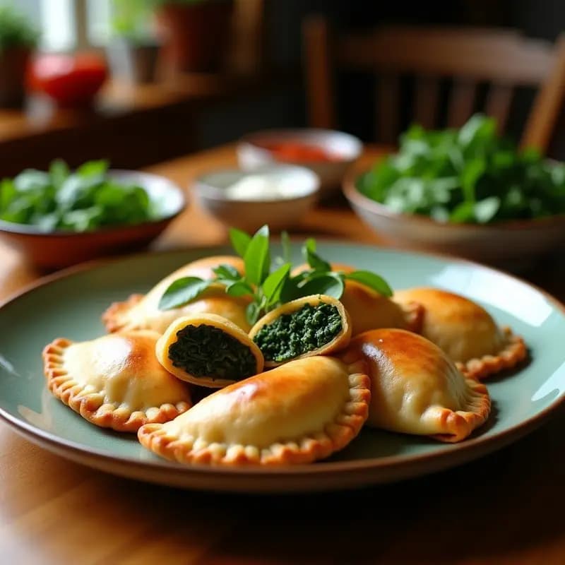 Empanadas de Mojo de Ajo y Espinacas: Receta Cubana con Masa de Yuca y Sin Harina
