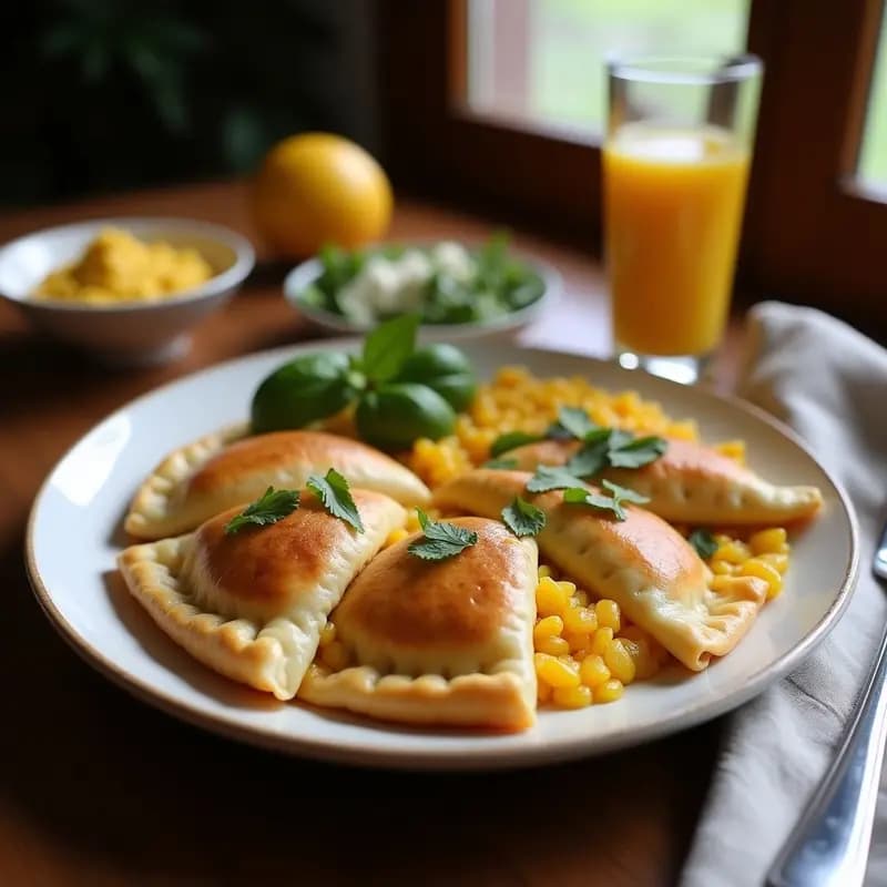 Empanadas de Morcilla y Cebolla con Masa de Maíz Azul: Receta Colombiana Sin Gluten