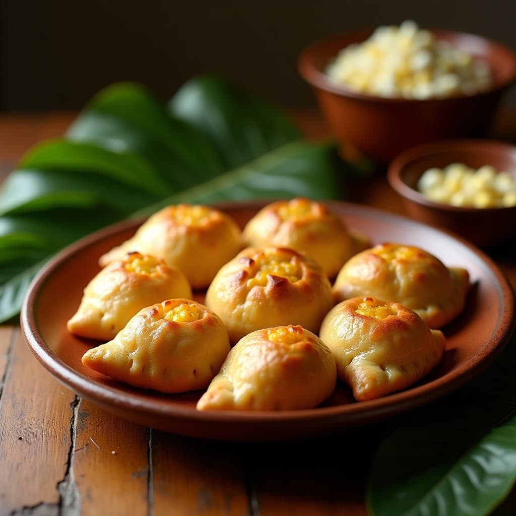 Empanadas de Mote de Maíz y Queso Campesino: Receta Ecuatoriana Tradicional en Airfryer