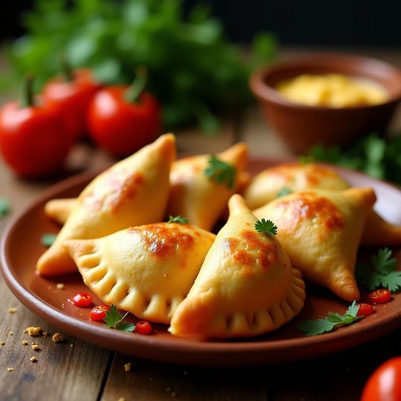 Empanadas de Mote y Queso Fresco: Receta Ecuatoriana en Airfryer con Ají Criollo