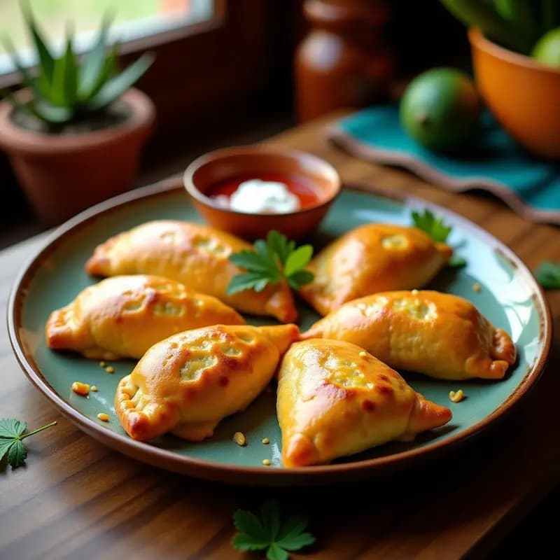 Empanadas de Mote con Queso y Huitlacoche: Receta Mexicana Gourmet con Toque Prehispánico