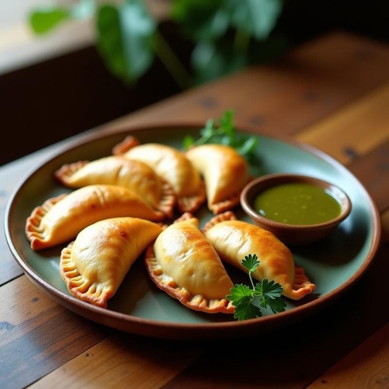 Empanadas de Masa de Ñame Rellenas de Carnitas de Hongos: Receta Puertorriqueña Sin Gluten