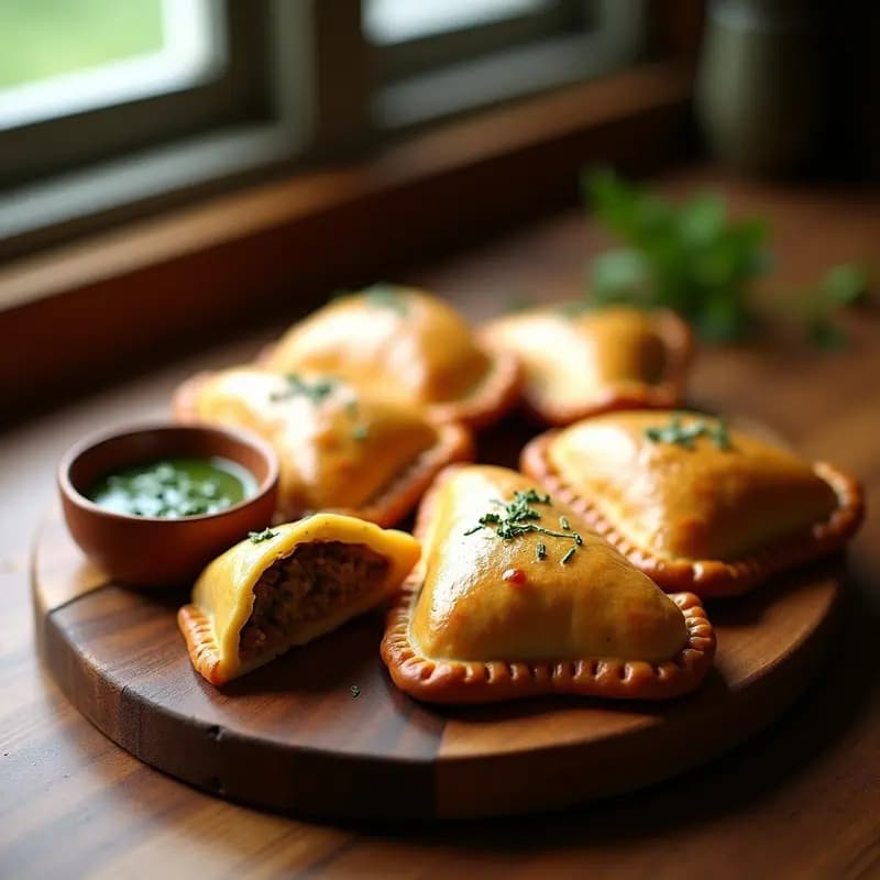 Empanadas de Carne de Ñandú y Chimichurri: Receta Argentina Sin Gluten en Horno