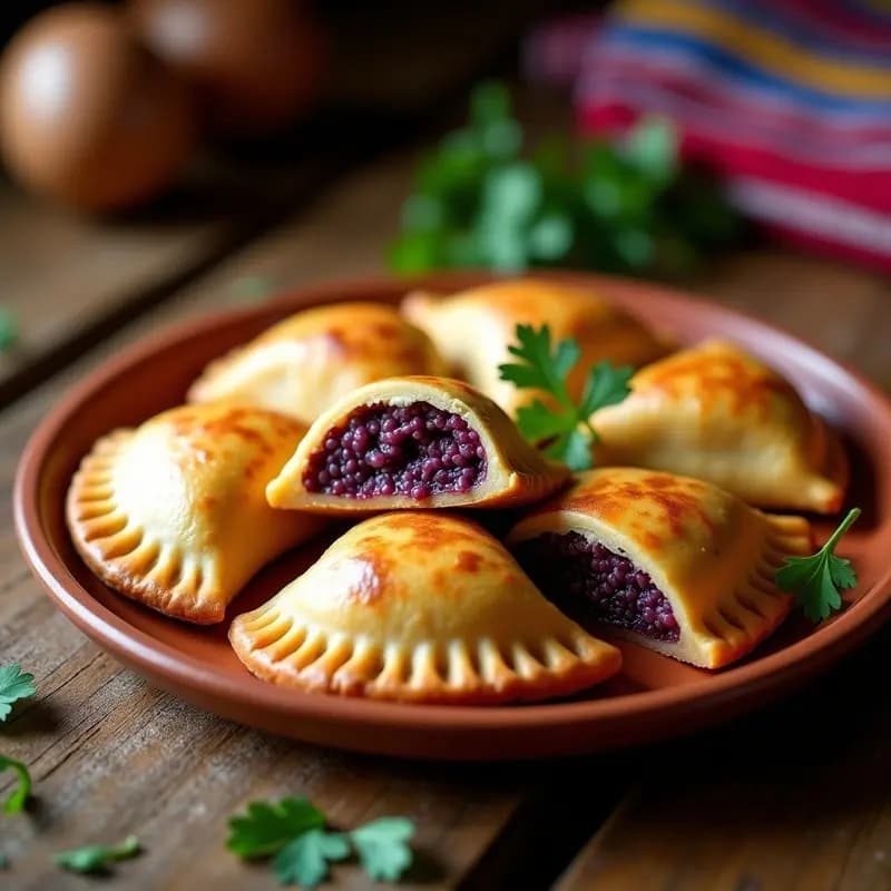 Empanadas de Papa morada y Chuño: Receta Boliviana Tradicional y Alta en Fibra