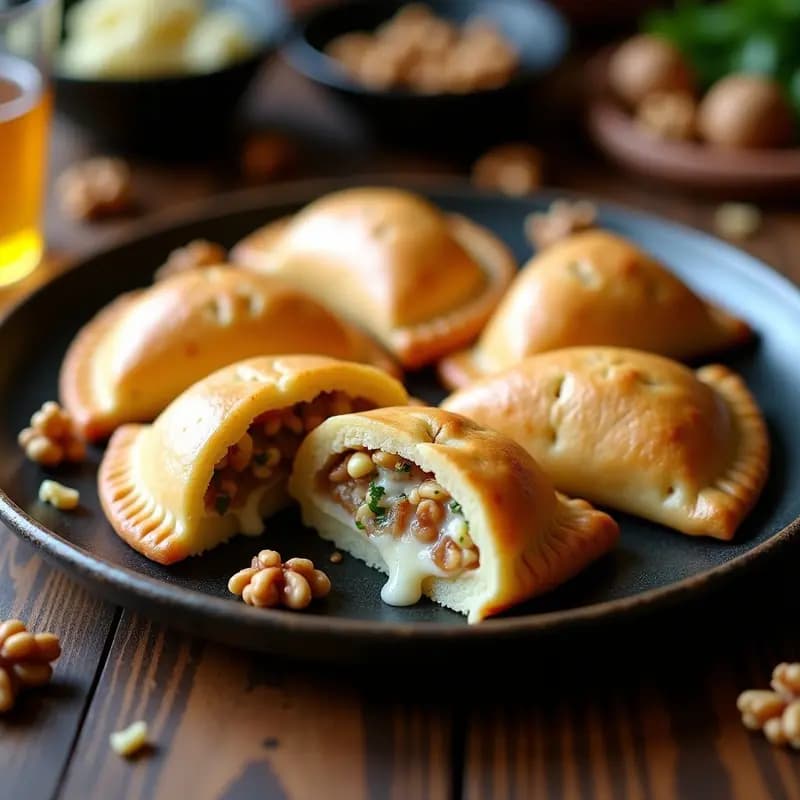 Empanadas de Masa de Papa Rellenas de Queso Azul: Receta Colombiana Gourmet